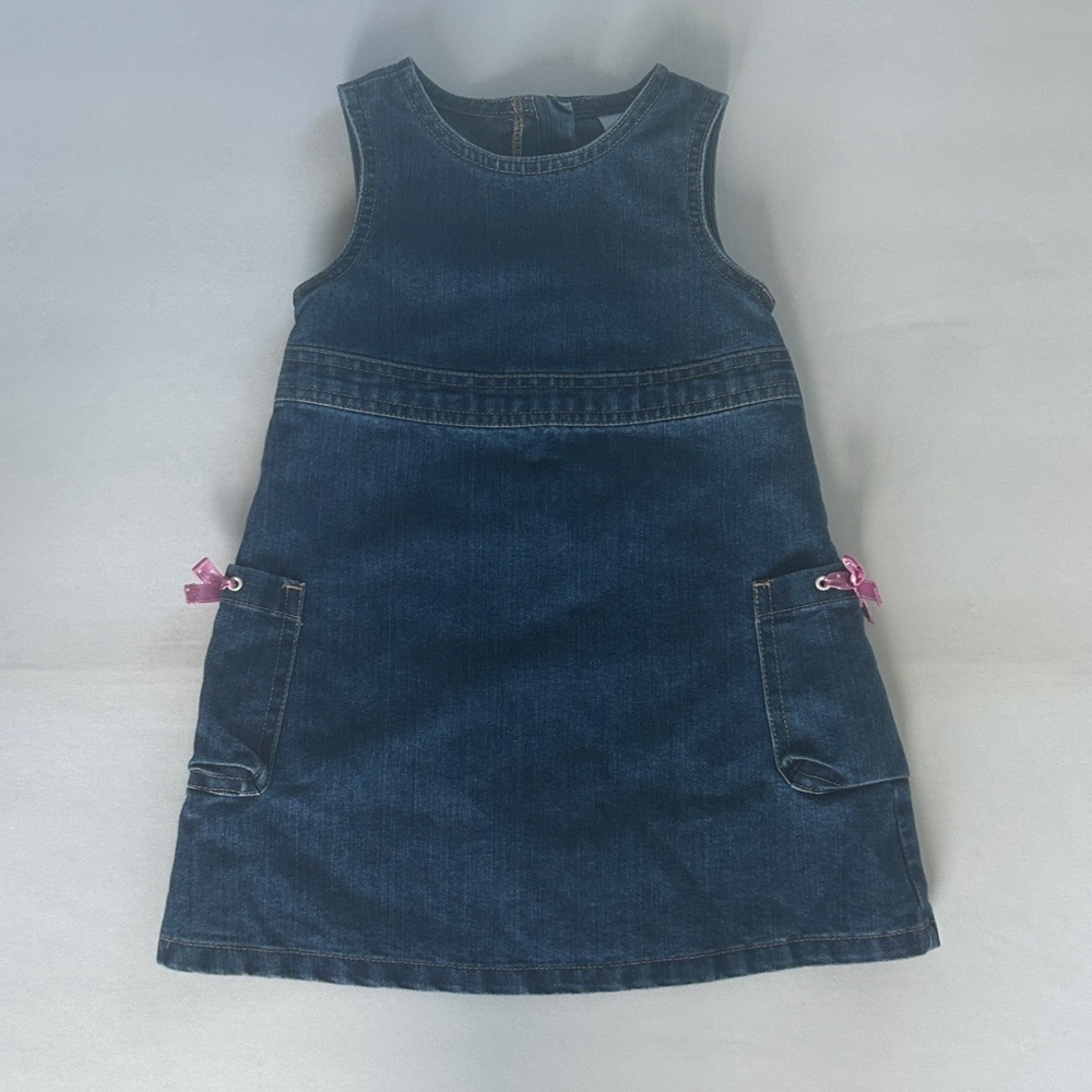 Vintage Old Navy Denim Toddler Dress in Size 2T